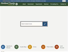Tablet Screenshot of garlandcounty.org